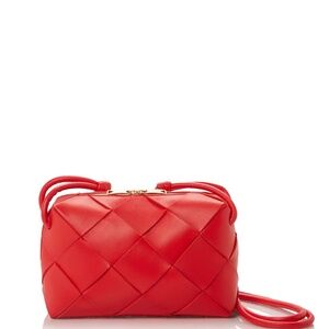 NWT Bottega Veneta Small Cassette Camera Woven Leather Bag